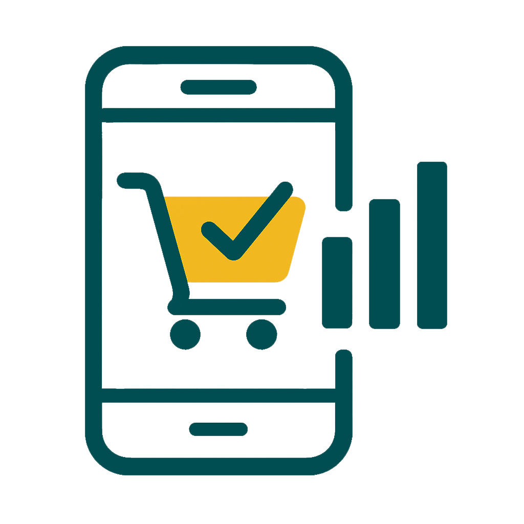 Icon Einkauf über die App